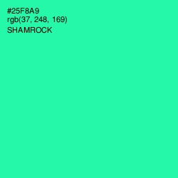 #25F8A9 - Shamrock Color Image