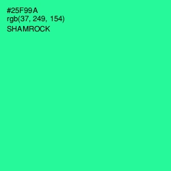 #25F99A - Shamrock Color Image