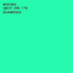 #25F9AE - Shamrock Color Image