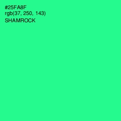 #25FA8F - Shamrock Color Image