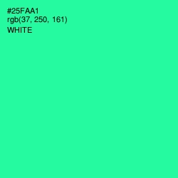 #25FAA1 - Shamrock Color Image