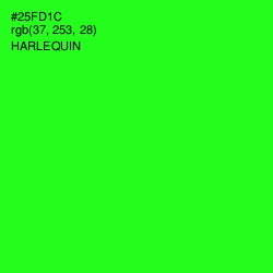 #25FD1C - Harlequin Color Image