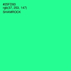 #25FD93 - Shamrock Color Image