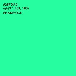 #25FDA0 - Shamrock Color Image
