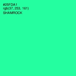 #25FDA1 - Shamrock Color Image