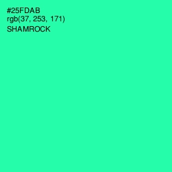 #25FDAB - Shamrock Color Image