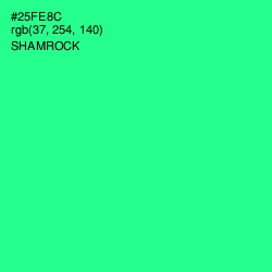 #25FE8C - Shamrock Color Image