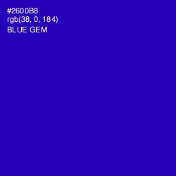 #2600B8 - Blue Gem Color Image