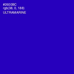 #2600BC - Ultramarine Color Image