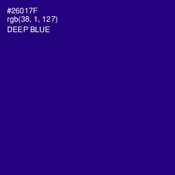 #26017F - Deep Blue Color Image