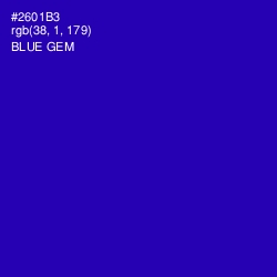 #2601B3 - Blue Gem Color Image