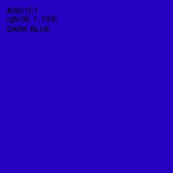 #2601C1 - Dark Blue Color Image