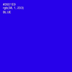 #2601E9 - Blue Color Image