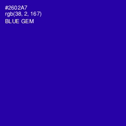 #2602A7 - Blue Gem Color Image