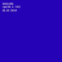 #2602B6 - Blue Gem Color Image