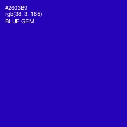 #2603B9 - Blue Gem Color Image