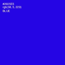 #2605E5 - Blue Color Image