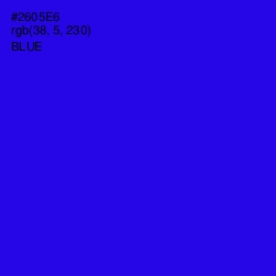 #2605E6 - Blue Color Image