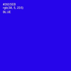 #2605EB - Blue Color Image