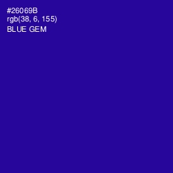 #26069B - Blue Gem Color Image