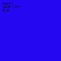 #2607F1 - Blue Color Image