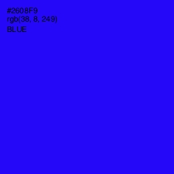 #2608F9 - Blue Color Image