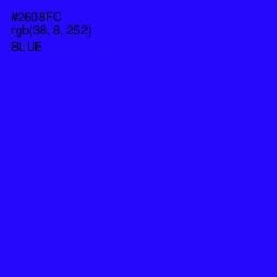 #2608FC - Blue Color Image