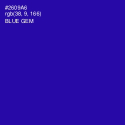 #2609A6 - Blue Gem Color Image