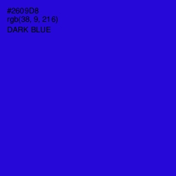 #2609D8 - Dark Blue Color Image