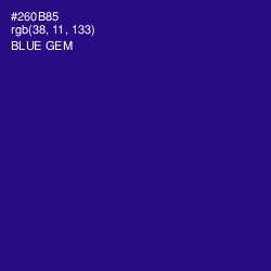 #260B85 - Blue Gem Color Image