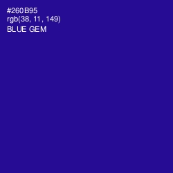 #260B95 - Blue Gem Color Image