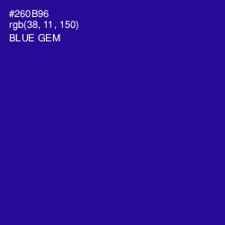 #260B96 - Blue Gem Color Image