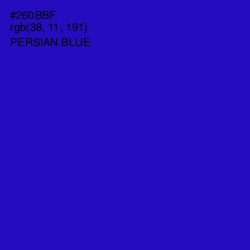 #260BBF - Persian Blue Color Image