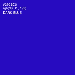 #260BC0 - Dark Blue Color Image