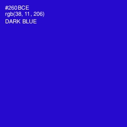 #260BCE - Dark Blue Color Image