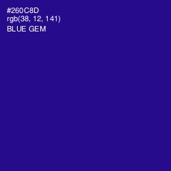 #260C8D - Blue Gem Color Image