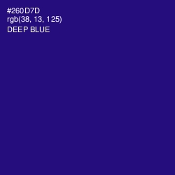 #260D7D - Deep Blue Color Image