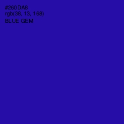 #260DA8 - Blue Gem Color Image