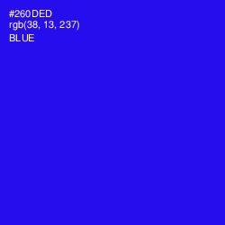 #260DED - Blue Color Image