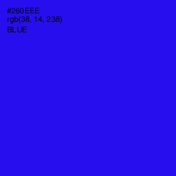 #260EEE - Blue Color Image