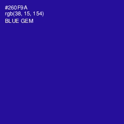 #260F9A - Blue Gem Color Image