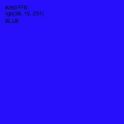 #260FFB - Blue Color Image