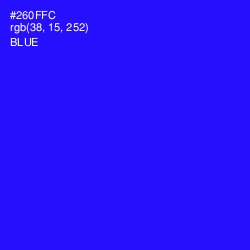 #260FFC - Blue Color Image