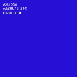 #2610D6 - Dark Blue Color Image