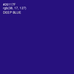 #26117F - Deep Blue Color Image