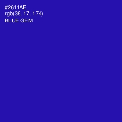 #2611AE - Blue Gem Color Image