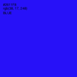 #2611F8 - Blue Color Image