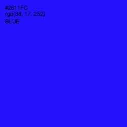 #2611FC - Blue Color Image