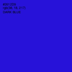 #2612D9 - Dark Blue Color Image
