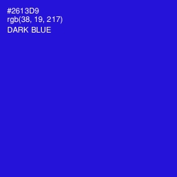 #2613D9 - Dark Blue Color Image